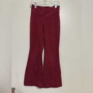 Old Navy Active Red High-Rise Flare Pants/ also could be considered girls size